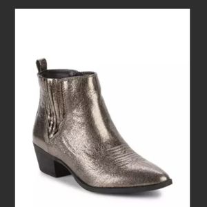 Sam Edelman Womens Booties Metallic Pyrite 5.5